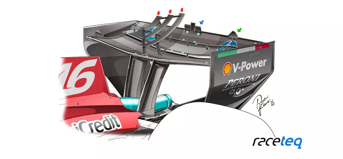 FERRARI REAR WING - HUNGARY