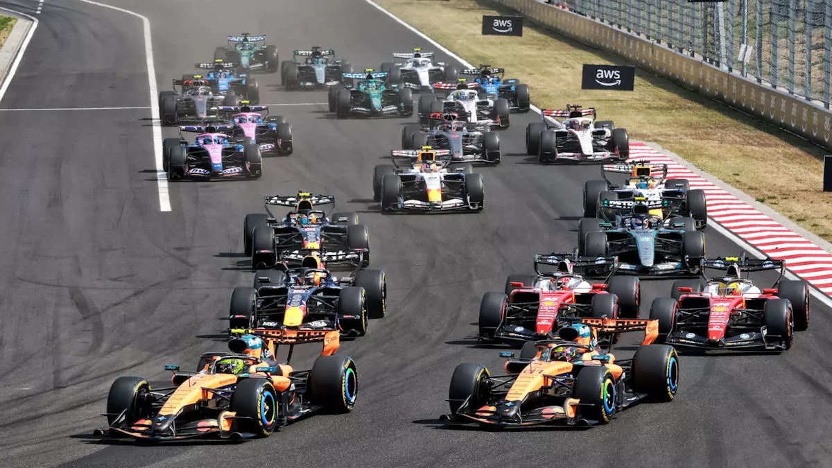 Hungarian Grand Prix race start