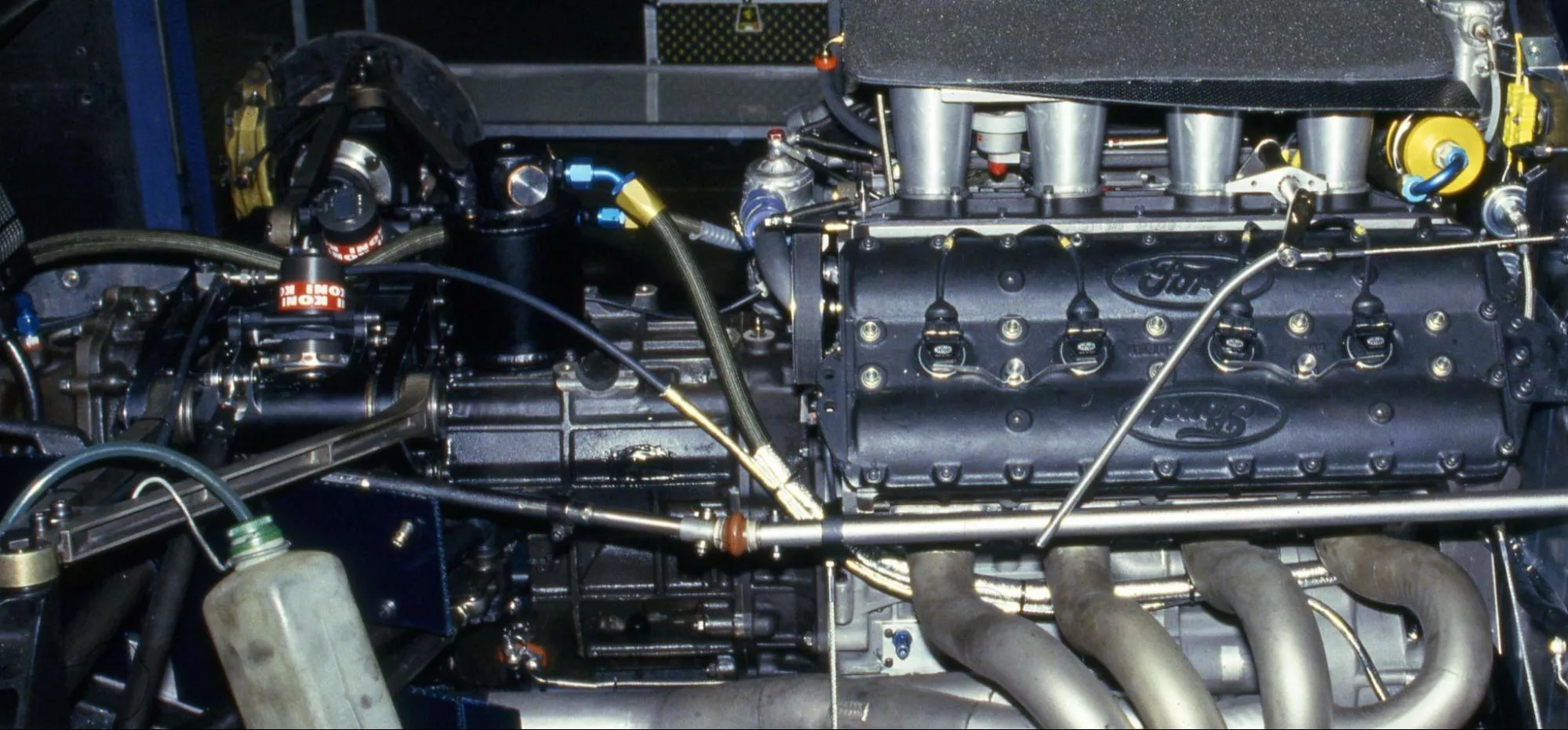 The Cosworth HB engine on the Minardi M188 in 1988