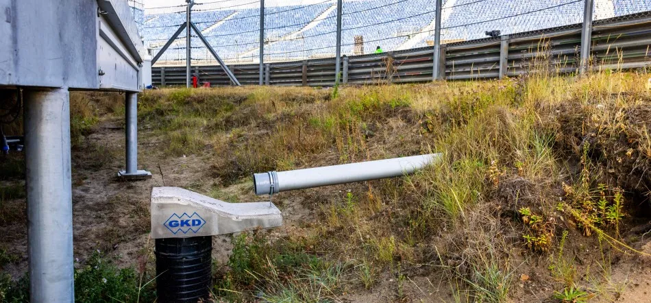 Dutch Grand Prix runoff experiment equipment