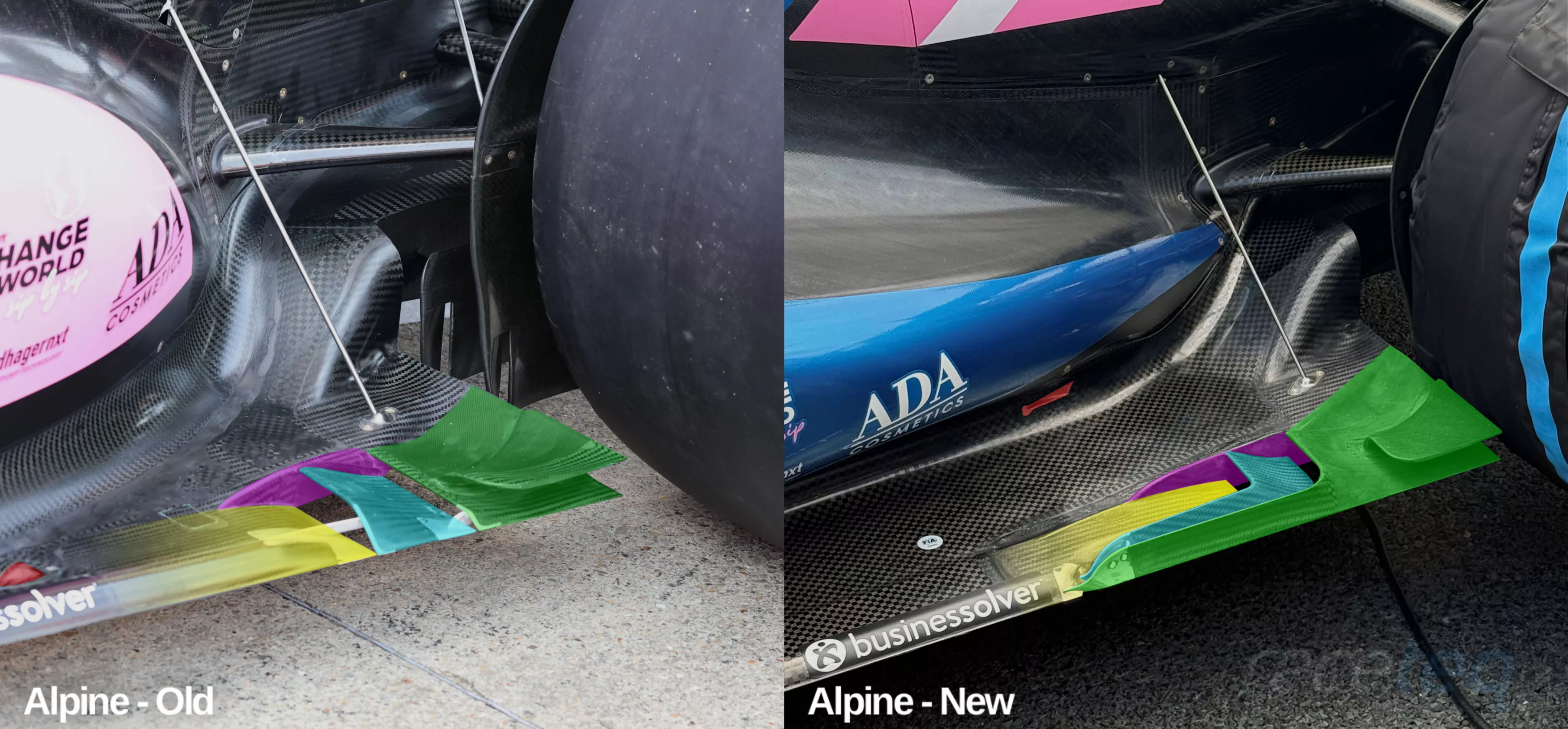 Alpine A526 rear floor slots